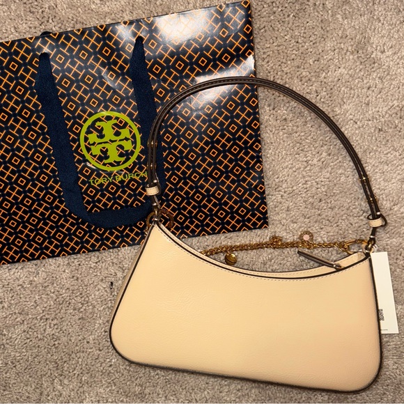 NWT Tory Burch Emerson Charms Shoulder Bag in Soft Serve - Picture 6 of 12